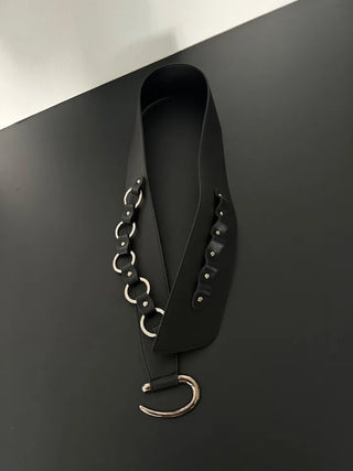 Western Leather Big Wide Belt