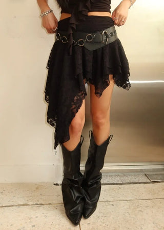 Western Leather Big Wide Belt