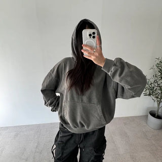 Vintage Pigment Crop Hoodie