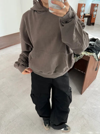 Vintage Pigment Crop Hoodie