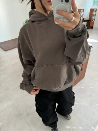 Vintage Pigment Crop Hoodie