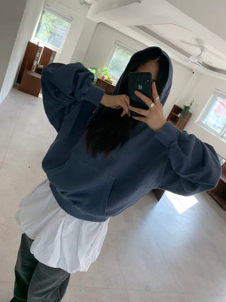 Vintage Pigment Crop Hoodie