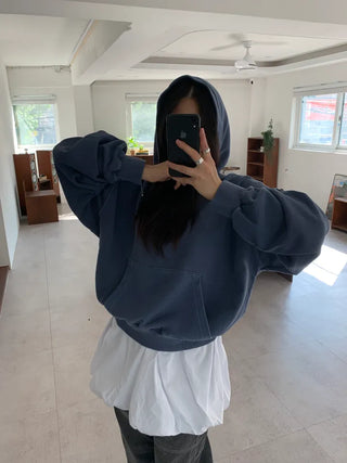 Vintage Pigment Crop Hoodie