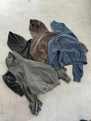 Vintage Pigment Crop Hoodie