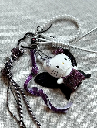 Hopi Kitty Cat Keyring Golf Ball Pouch Decoration Charm