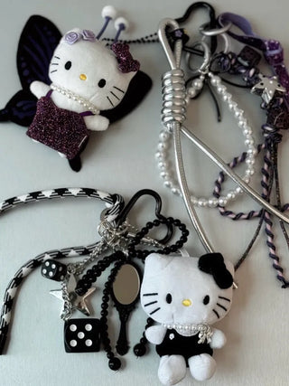 Hopi Kitty Cat Keyring Golf Ball Pouch Decoration Charm