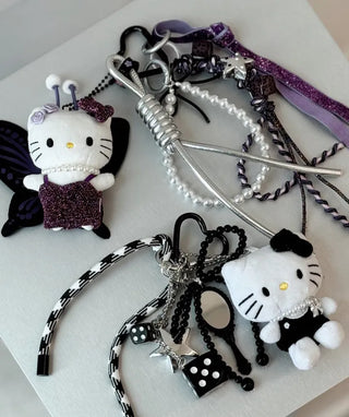 Hopi Kitty Cat Keyring Golf Ball Pouch Decoration Charm