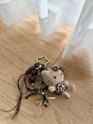 Hopi Kitty Cat Keyring Golf Ball Pouch Decoration Charm