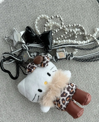 Hopi Kitty Cat Keyring Golf Ball Pouch Decoration Charm