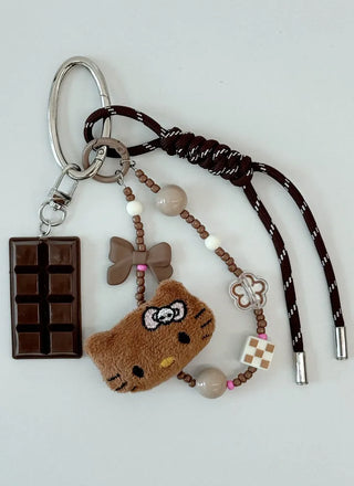Hopi Kitty Cat Keyring Golf Ball Pouch Decoration Charm