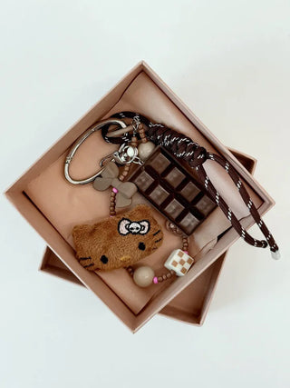 Hopi Kitty Cat Keyring Golf Ball Pouch Decoration Charm