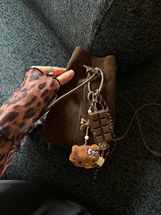 Hopi Kitty Cat Keyring Golf Ball Pouch Decoration Charm