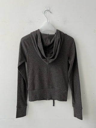 Charcoal Charcoal Golji Slim Fit Hooded Zip-Up