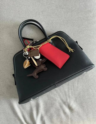 Cowhide suede sunglasses case, leather wallet, card holder, passport pouch