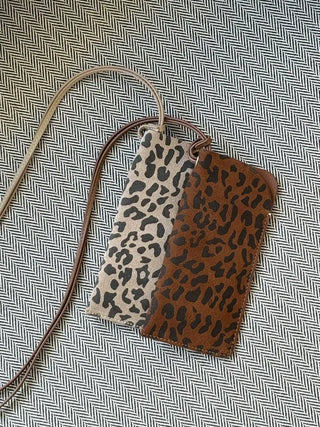 Cowhide suede sunglasses case, leather wallet, card holder, passport pouch