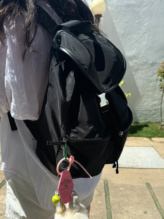 Mellow Zipper Pocket Nylon Backpack