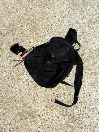 Mellow Zipper Pocket Nylon Backpack