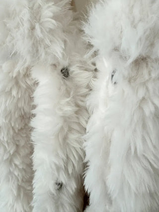 Robe Wool Winter Poggle Fleece Fur Jacket Year-end Look No Fur Shedding