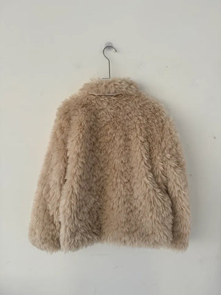 Robe Wool Winter Poggle Fleece Fur Jacket Year-end Look No Fur Shedding