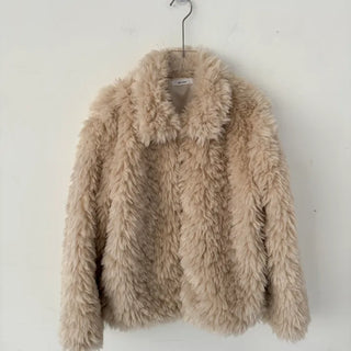 Robe Wool Winter Poggle Fleece Fur Jacket Year-end Look No Fur Shedding