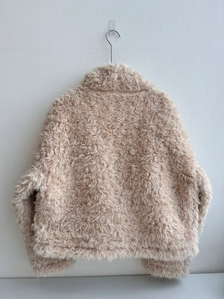 Added brown color🐻 Rumble fleece mustang poggle turtleneck fur jacket