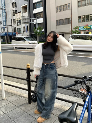 Coma Boyfit Wide Balloon Denim Pants