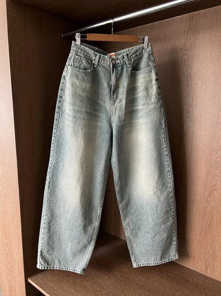 OOTJ/OOT Secret Back Pocket Light Blue Wide Denim Pants Jeans
