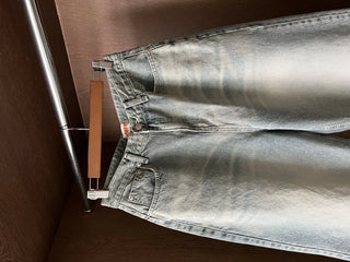 OOTJ/OOT Secret Back Pocket Light Blue Wide Denim Pants Jeans
