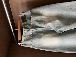 OOTJ/OOT Secret Back Pocket Light Blue Wide Denim Pants Jeans