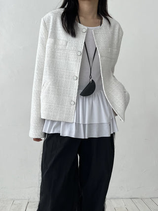 oversized tweed jacket