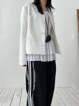 oversized tweed jacket