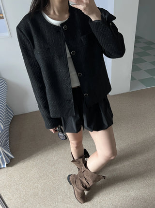 oversized tweed jacket