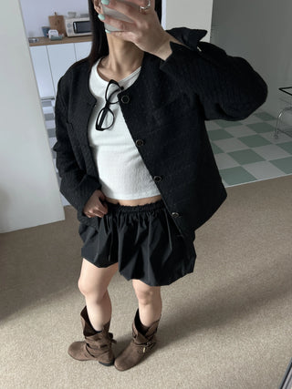 oversized tweed jacket