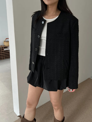 oversized tweed jacket