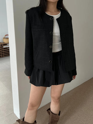 oversized tweed jacket