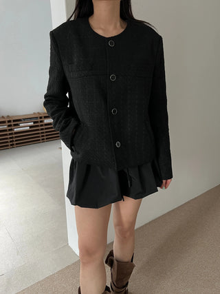 oversized tweed jacket