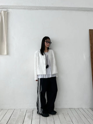 oversized tweed jacket