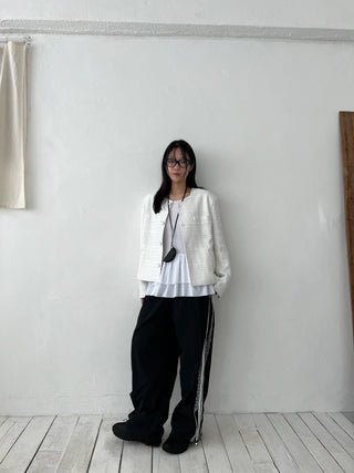 oversized tweed jacket