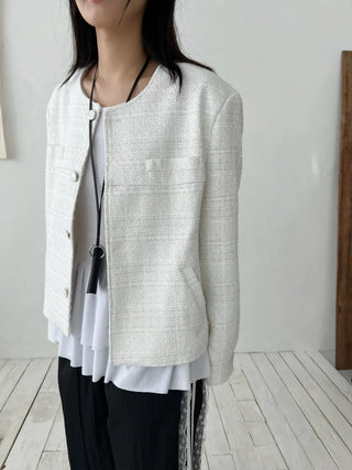 oversized tweed jacket