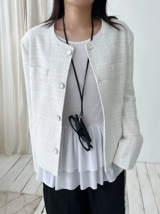 oversized tweed jacket