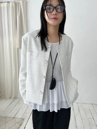 oversized tweed jacket