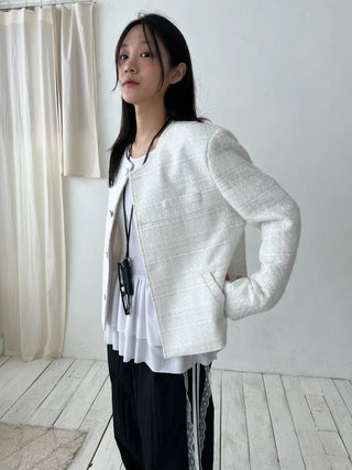 oversized tweed jacket