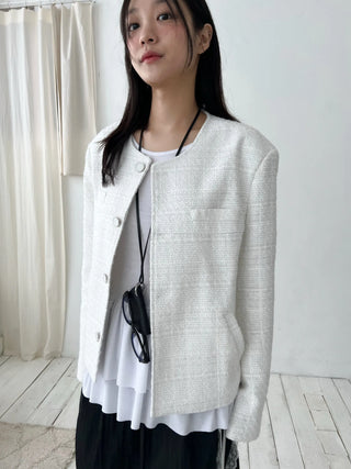 oversized tweed jacket