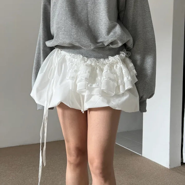 baby lace ballet tutu skirt with layered belt