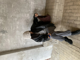 croissant baguette suede big shoulder bag