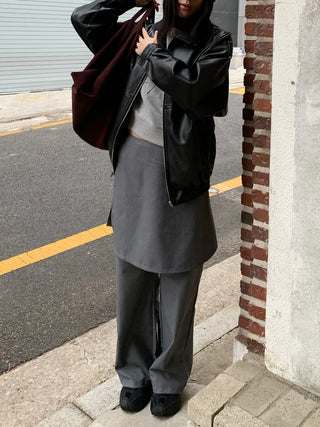 croissant baguette suede big shoulder bag