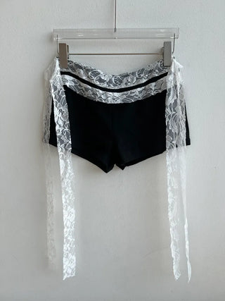 Double Ribbon Lace Shorts