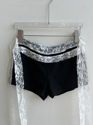 Double Ribbon Lace Shorts