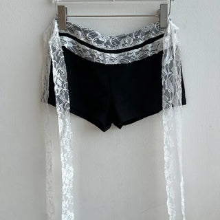 Double Ribbon Lace Shorts