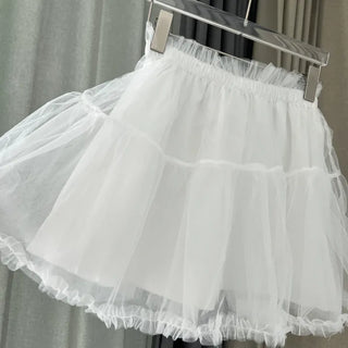 frill see-through cancan tutu mini skirt